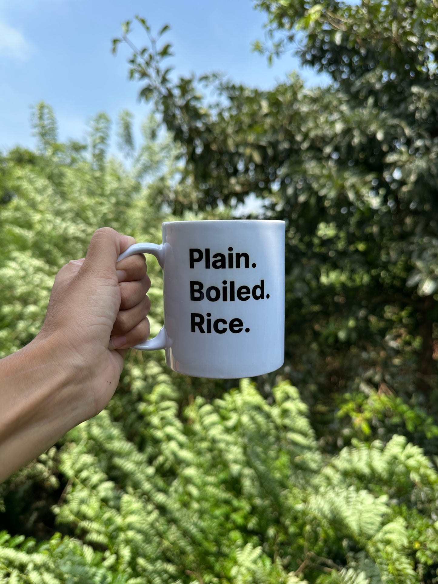 "Plain. Boiled. Rice." TiffinTok Coffee Mug